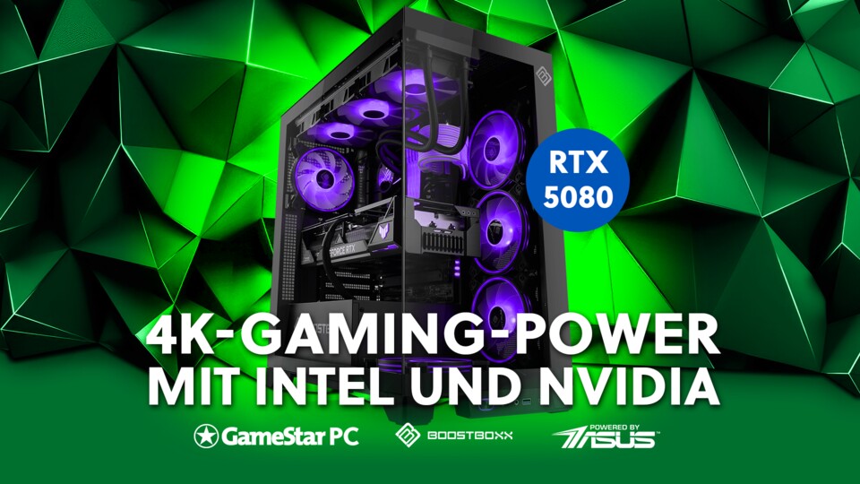Ihr seid Intel-Fans? Dann ist dieser 4K-Gaming-PC mit fetter GeForce RTX 5080 der richtige für euch!