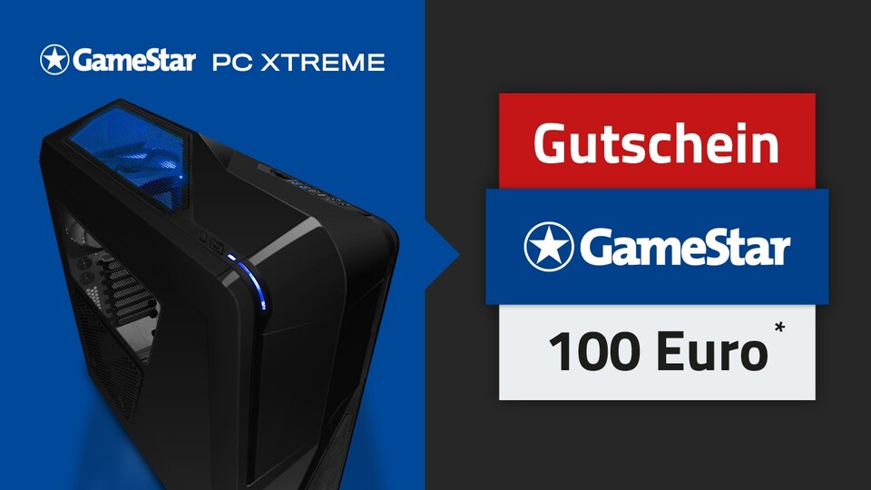 Unsere Spar-Aktion im Mai: 100 Euro Gutschein für den Kauf des fast schon übertrieben schnellen One GameStar-PC Xtreme!