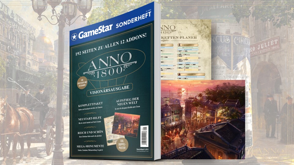 Das GameStarSonderheft zu Anno 1800 HeftDLC zur extradicken Visionärsausgabe!