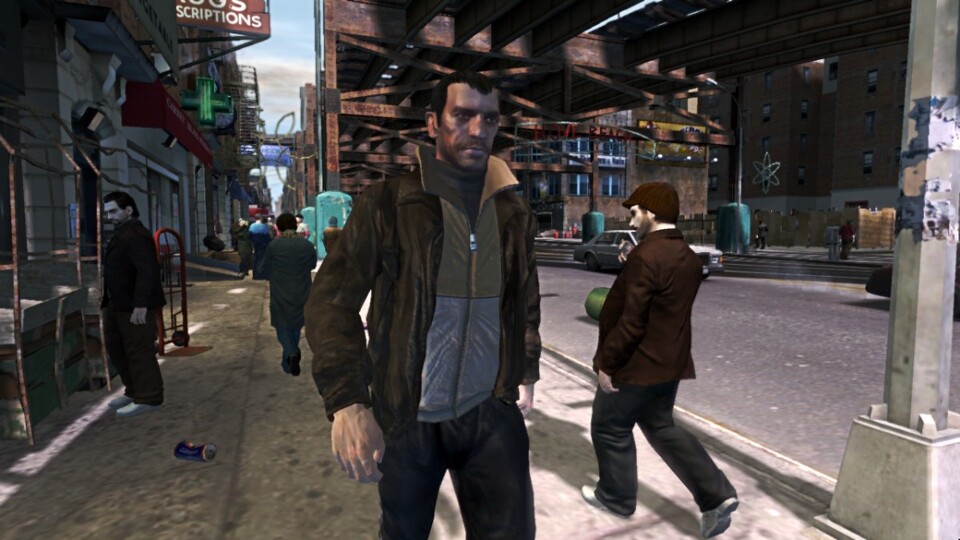 Die Straßen von Liberty City sind belebt, die Passanten sollen sich realistisch verhalten und mit Nico interagieren.