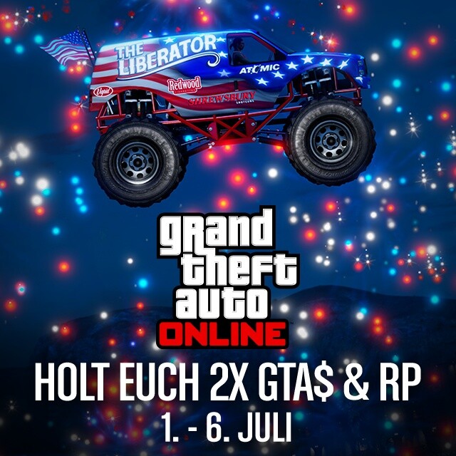 Auch in GTA 5 wird der Independence Day gefeiert. Noch bis zum 6. Juli 2015 gibt es deshalb bestimmte Gegenstände zu kaufen.