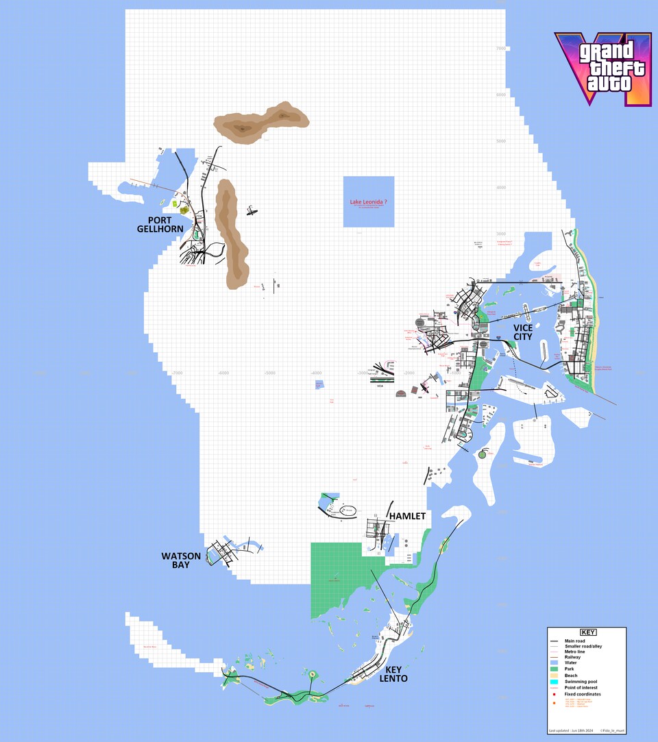 Auch nach drei Jahren und über 10.000 Forenbeiträgen ist die Fan-Map von GTA 6 noch immer überraschend leer. (Bildquelle: GTAForums.com)