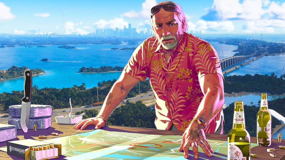 Vice City als moderne Küstenmetropole, umgeben von den tropischen Leonida Wetlands – die Open World von GTA 6 verspricht Abwechslung und Detailreichtum.