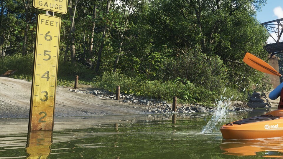 Schon in den ersten Screenshots zu GTA 6 hat sich ein Rotfuchs versteckt; falls ihr ihn nicht entdeckt: Er verzieht sich am linken Rand mittig dieses Bildes gerade ins Dickicht.
