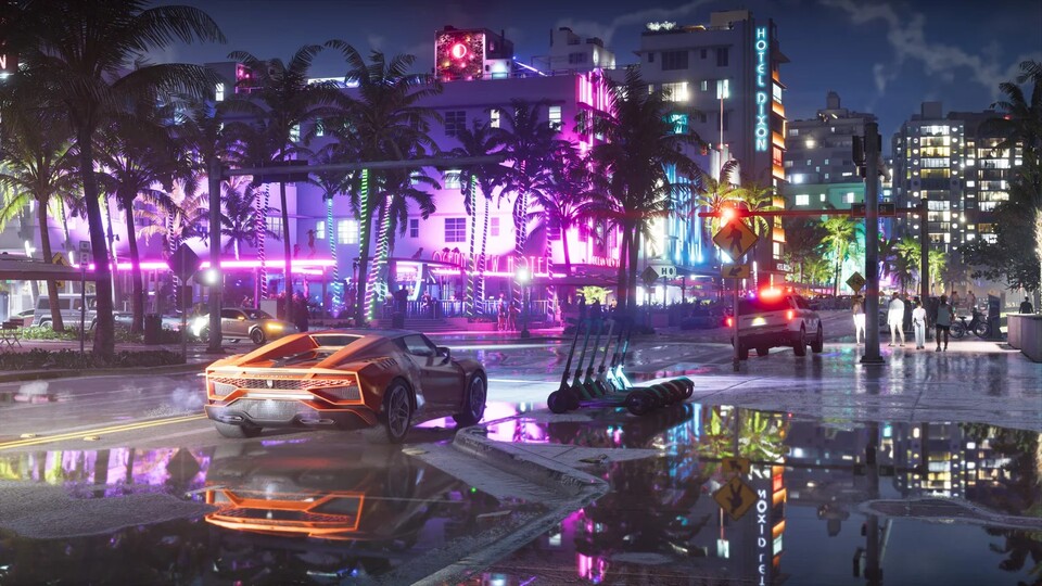Vice City protzt mit seiner Beleuchtung.