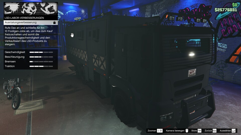 Damit euer Labor richtig profitabel wird, müsst ihr zehn Fooligan-Jobs für Dax erledigen. Die bekommt ihr, indem ihr ihn anruft oder im Freakshop ansprecht. Zwischen den Jobs liegen 48 Minuten Cooldown.