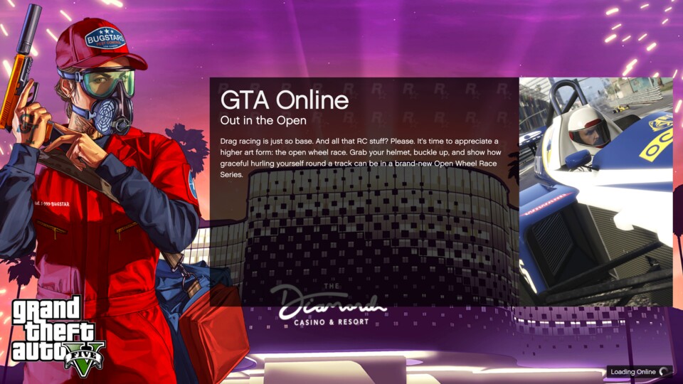 Für Spieler von GTA Online lange ein allzu vertrauter Anblick: Der Ladebildschirm von Grand Theft Auto 5.