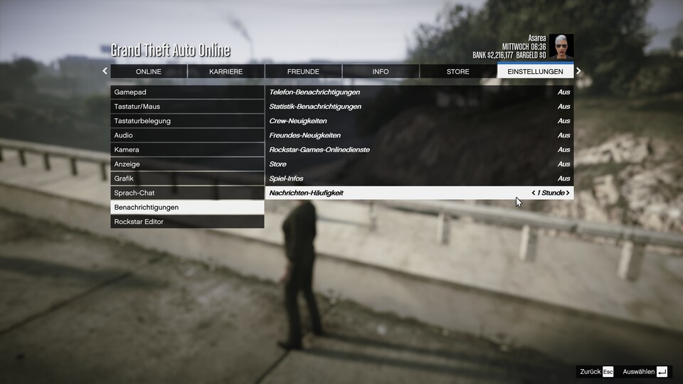 Mit diesen Einstellungen dreht ihr die Intensität der NPC-Anrufe deutlich herunter.