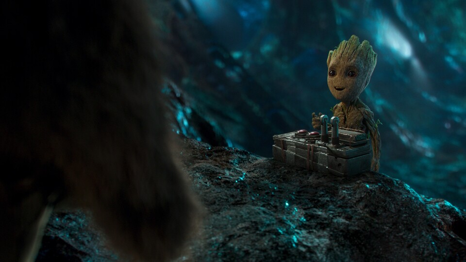 Selbst als Baby-Bäumchen sollte niemand Groot unterschätzen! Bildquelle: DisneyMarvel Studios