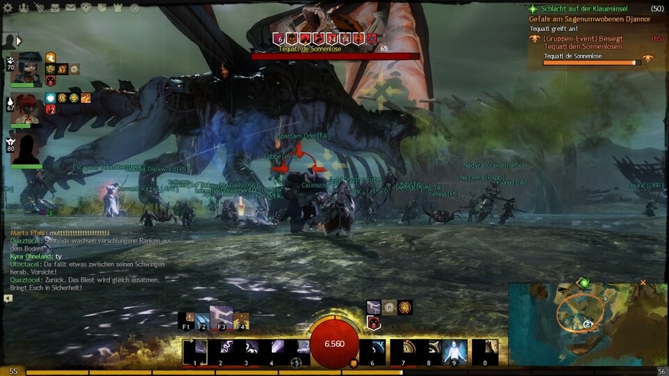 Drachen! Drachen sind die Hauptgegner in Guild Wars 2. Und ja, die Viecher sind verdammt groß.