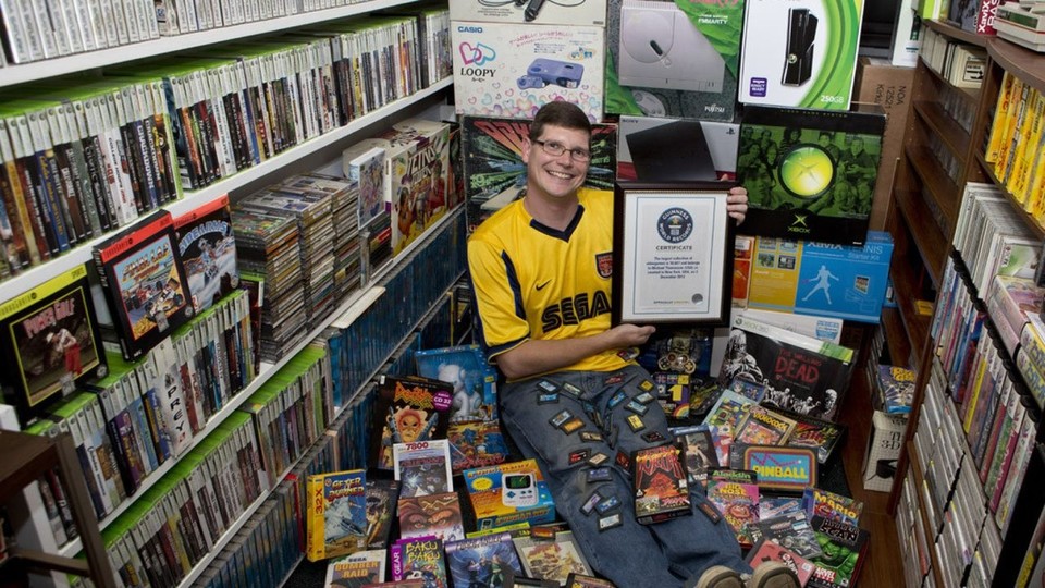 Über 11.000 Videospiele im geschätzten Wert von bis zu 800.000 Dollar lagert Michael Thomasson in seiner Wohnung in Buffalo, New York.