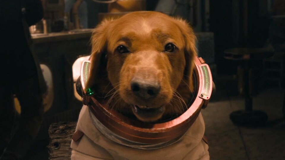 Cosmo ist eine Hommage an Laika, die erste Hündin im Weltraum. Bildquelle: Marvel StudiosDisney