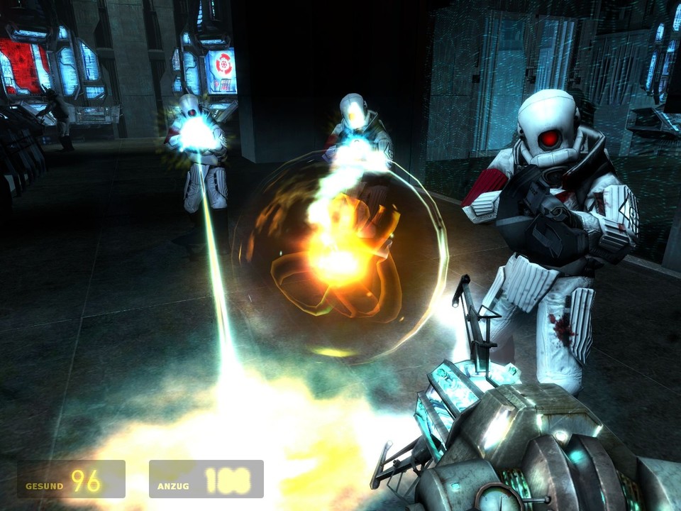Die Gravity Gun ist für das erste Drittel des Spiels Ihre einzige Waffe.