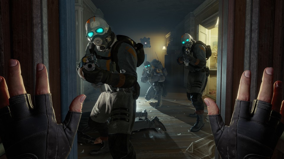 Der Trailer zu Half-Life: Alyx weiß technisch vor allem durch die stimmig wirkende Beleuchtung zu gefallen.