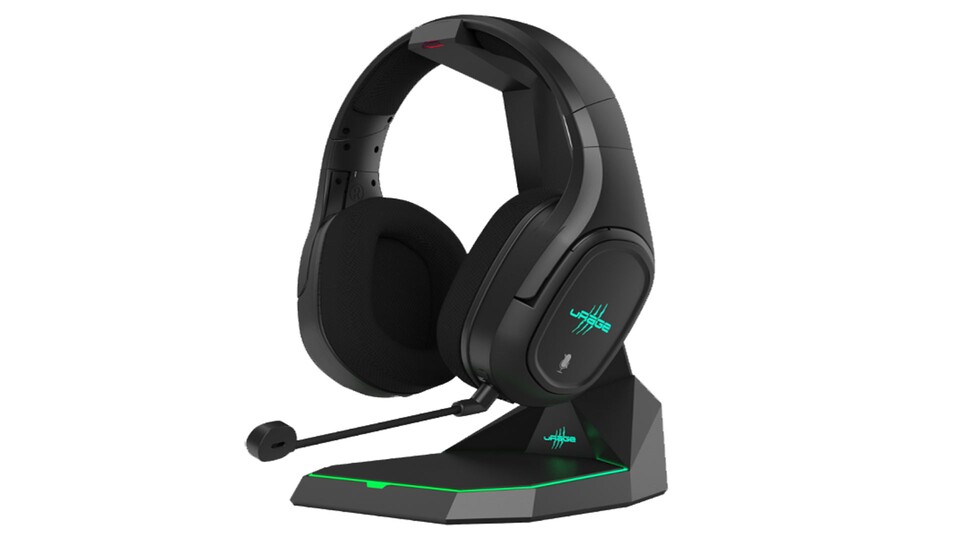 Dieses schicke Headset ist kabellos und sieht aus, als käme es direkt aus Cyberpunk 2077!