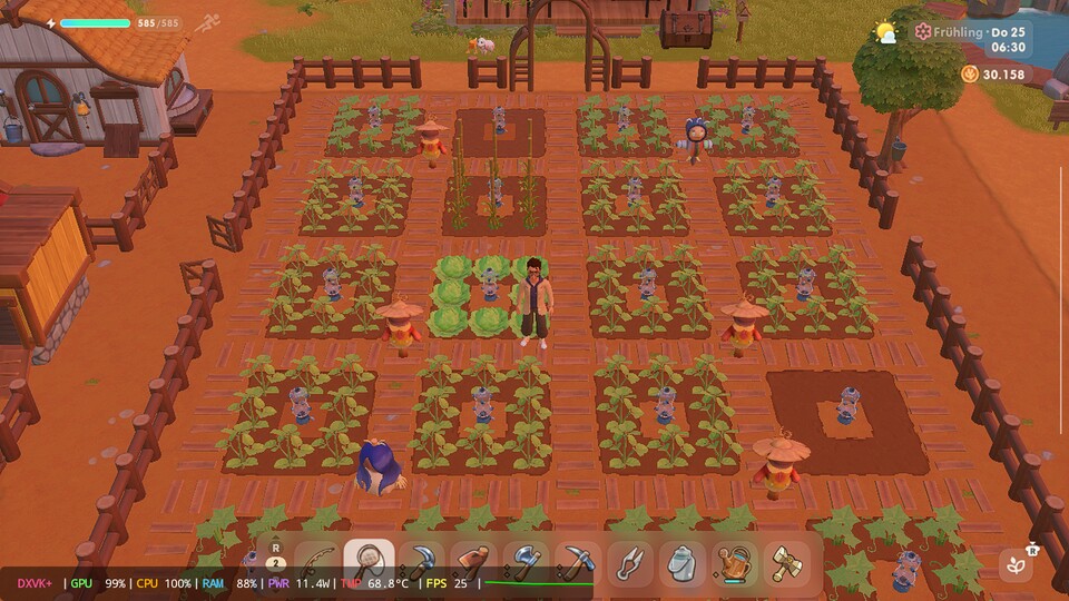 Coral Island fällt mir persönlich zu oft unter 30 FPS, weshalb es eher weniger Spaß macht.