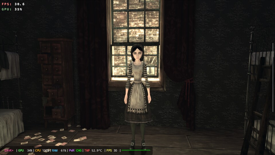 Alte PC-Spiele wie Alice Madness Returns laufen super.