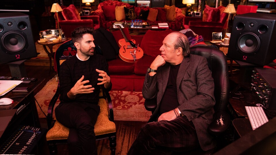 Hans Zimmer und Renzo Vitale im Studio (Foto: BMW)