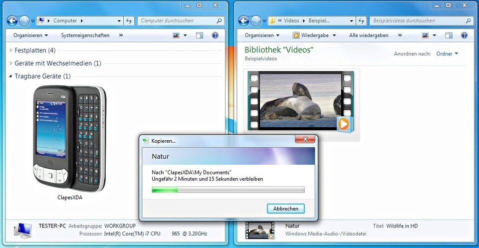 Mittels DirectCompute wandel Sie Videos unter Windows 7 ganz einfach in ein für mobile Geräte passendes Format.
