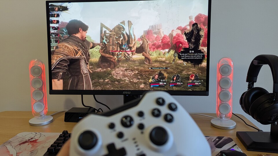 Auch beim Zocken von Clair Obscure: Expedetion 33 enttäuschen die Lautsprecher nicht.