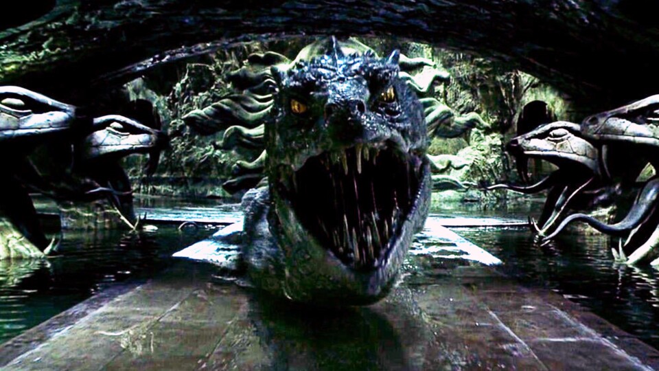 Der Basilisk dürfte den jungen Felton am Set genauso beeindruckt haben, wie uns vor den Bildschirmen. Bildquelle: Warner Bros.
