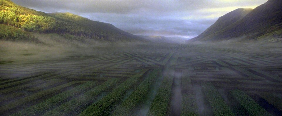 Das Labyrinth aus Harry Potter und der Feuerkelch. (Bild: Warner Bros.))
