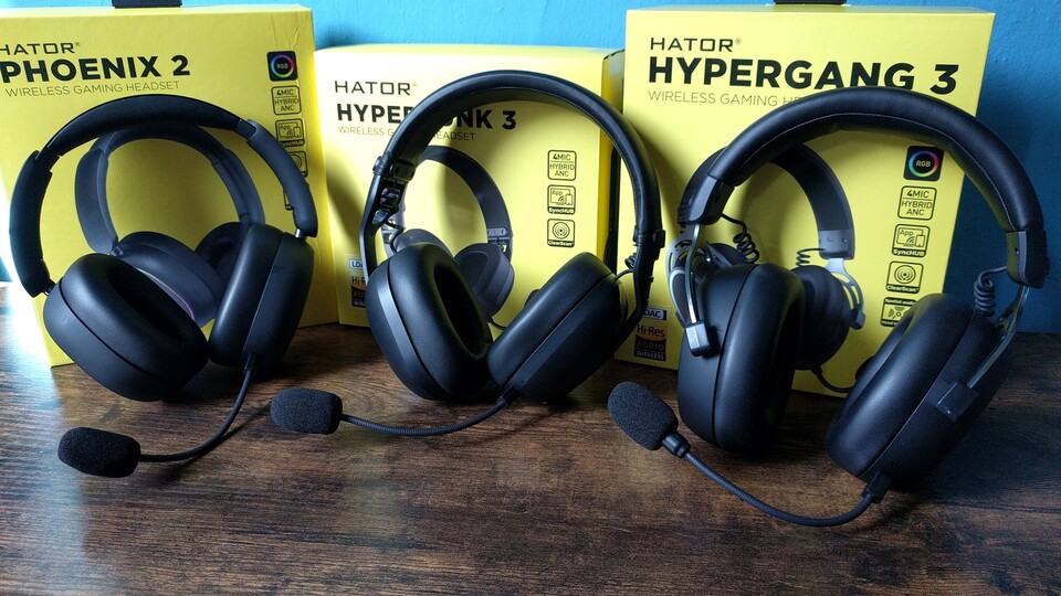 Die drei neuen Gaming-Headsets kosten unterschiedlich viel und sprechen spezielle Spielertypen an. (Bildquelle: Nele WobkerGS Tech)