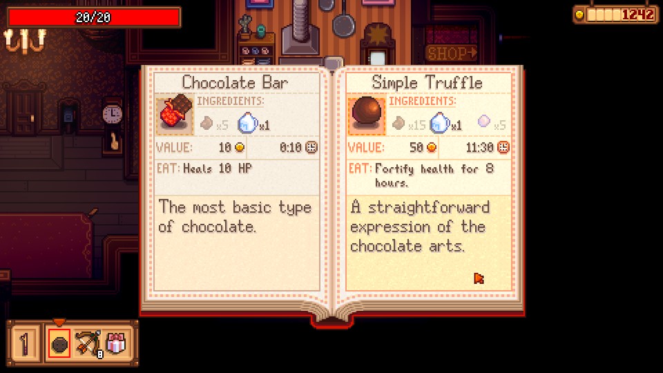 Schokoladen-Auswahl
