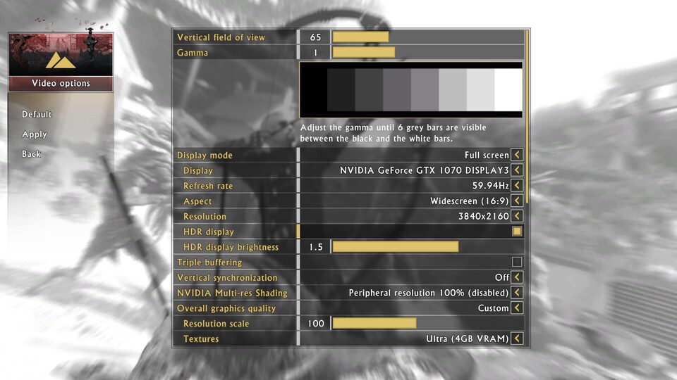 Um HDR in Shadow Warrior 2 aktivieren zu können, benötigen Sie neben einem passenden Display auch eine entsprechende Grafikkarte, außerdem muss das Spiel im exlusiven Vollbildmodus laufen.
