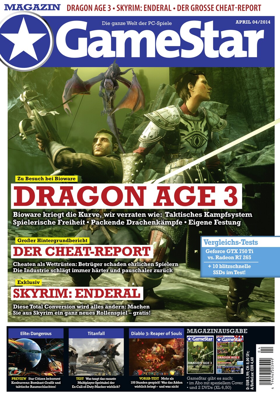 Alles zu Dragon Age: Inquisition in der der neuen GameStar-Ausgabe 04/2014 - mit ausführlicher Titelgeschichte und einem Bericht zu unserem Besuch bei BioWare.