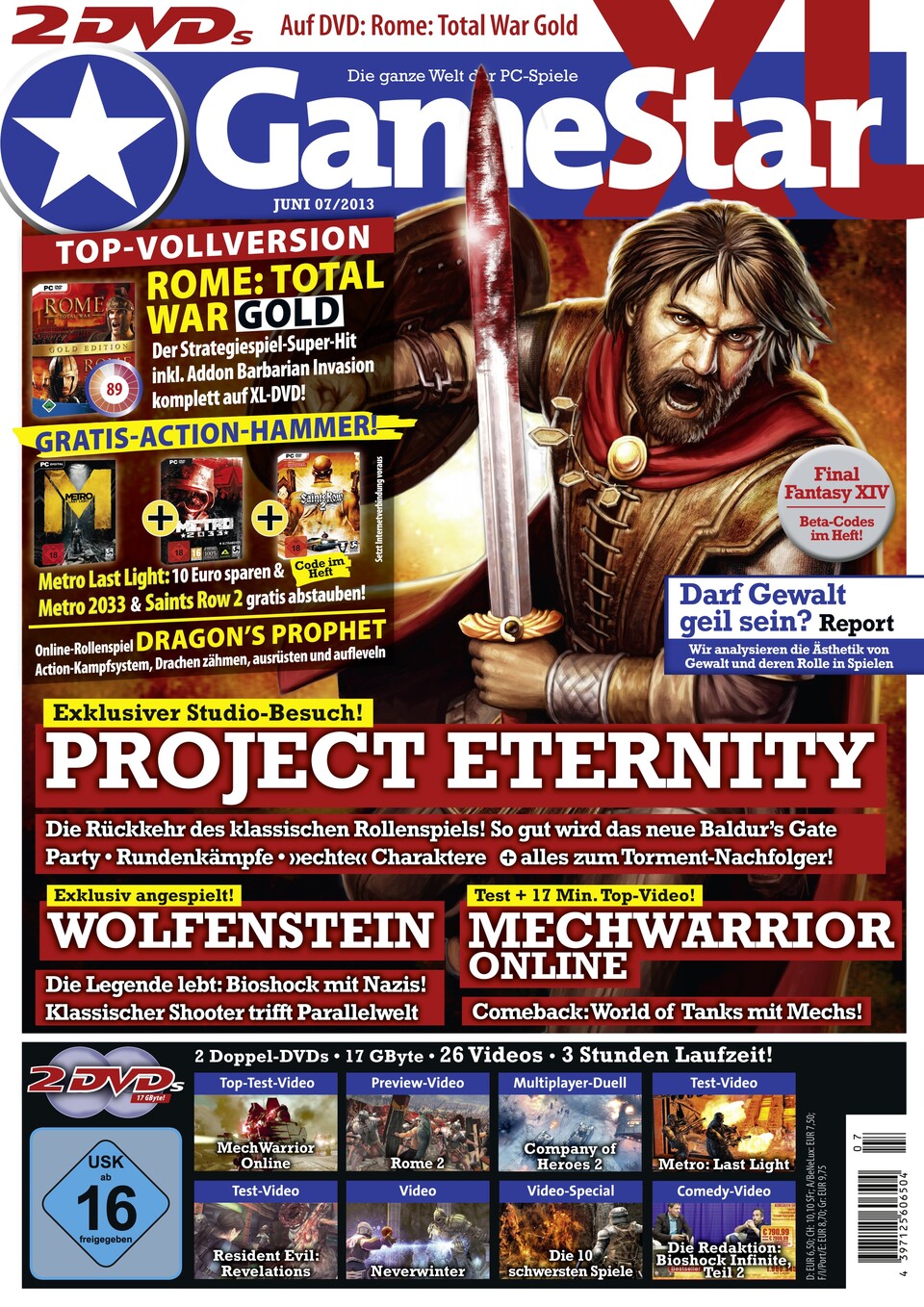 Heftcover GameStar 07/2013 - XL-Version
