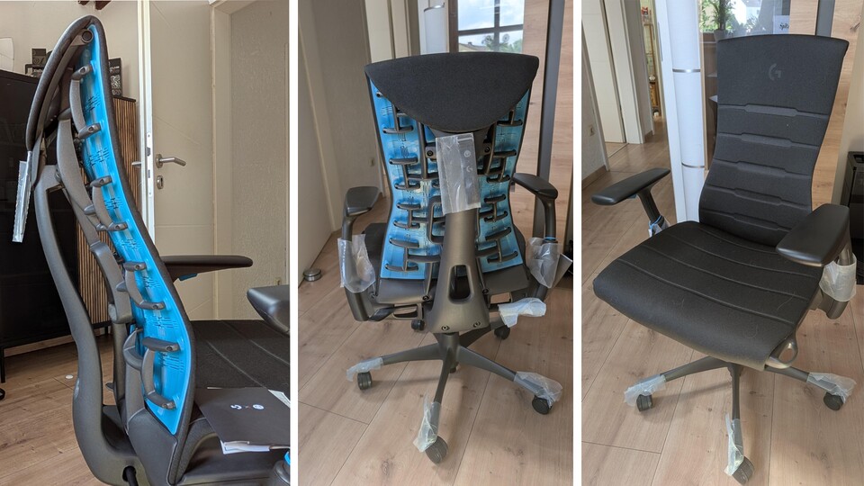 Die Rückenlehne des Herman Miller Embody ist einzigartig - die verschiedenen Streben machen sie flexibel und verleihen gleichzeitig Stützkraft. Auf diesem Stuhl sitzt man anders.