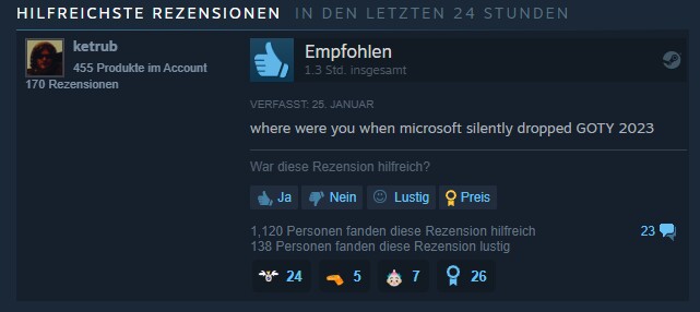 Die Steam-Reviews zu Hi-Fi Rush sprechen aktuell eine eindeutige Sprache.