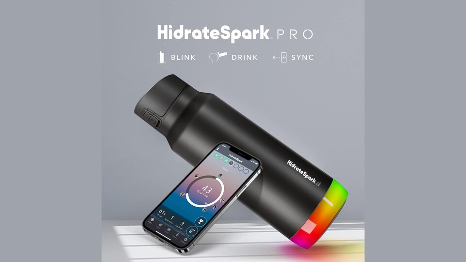 Die Hidrate Spark Pro kann im Zusammenspiel mit der App ihr volles Potential ausschöpfen.