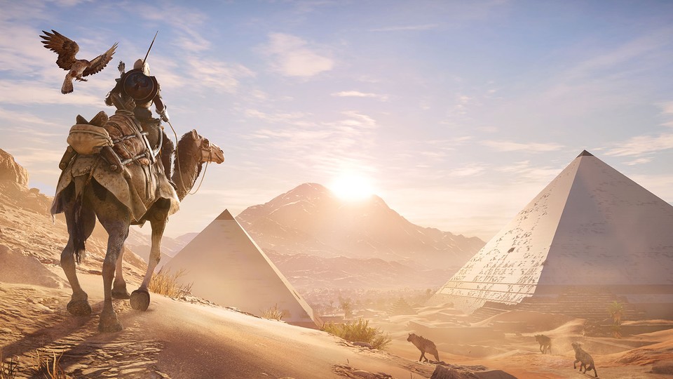 In Assassin's Creed: Origins können wir nicht nur die Wüsten und Pyramiden des Alten Ägyptens erkunden, sondern auch auf Königin Kleopatra treffen.