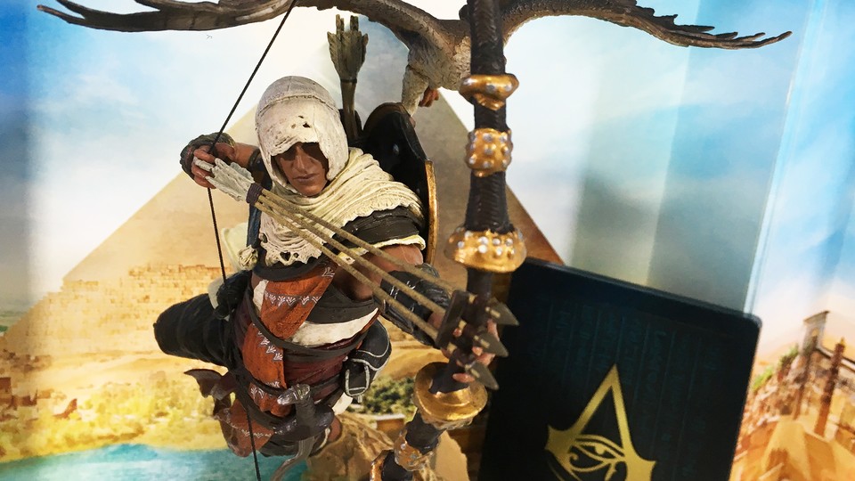 Highlight der Dawn of The Creed-Edition von Assassin’s Creed: Origins ist die Statue von Held Bayek.