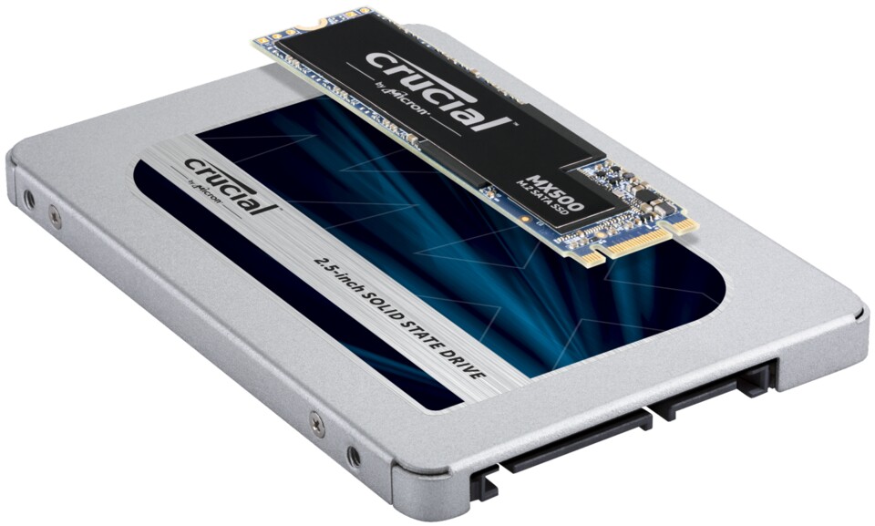 SSDs für SATA und M.2 in einer Serie: Crucial MX500 überzeugen mit guter Leistung für wenig Geld.