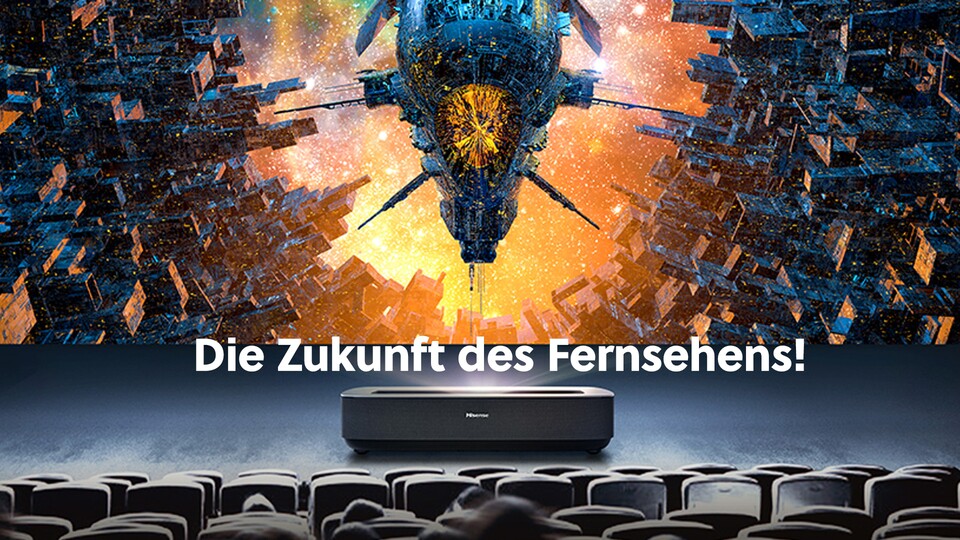 Mit einem Laser-TV wird das Heim erst zum Kino: Solche Größen wären bei normalen TVs undenkbar.