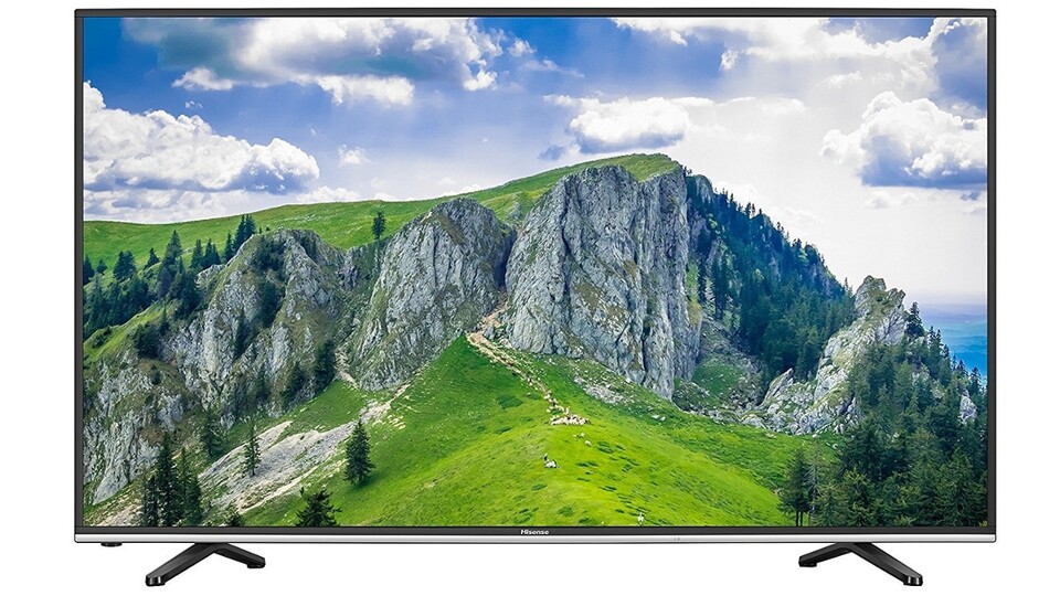 Klein, aber oho: Der Hisense H43MEC3050 kann mit 43 Zoll und Ultra HD überzeugen.