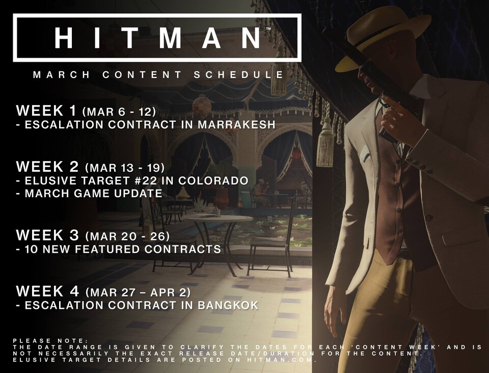 Hitman: Der Content-Plan für März.