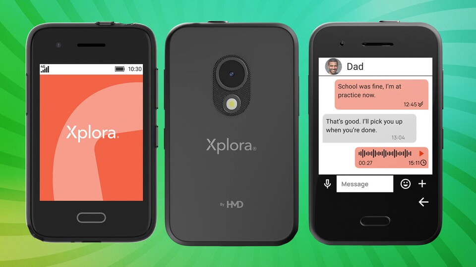 Das neue HMD Global XploraOne-Handy bietet Anrufe, Chat, aber keine Internetverbindung. (Bildquelle: HMD Global)