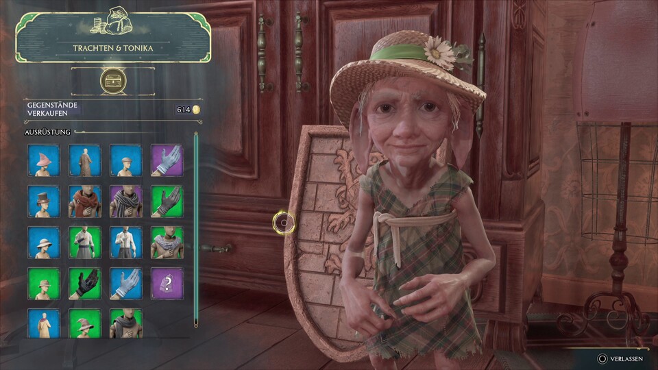 Gehört der Laden erstmal euch, könnt ihr bei eurer neuen Hauselfe haufenweise Kram loswerden.