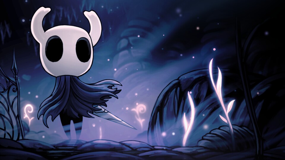 Dieser putzige kleine Ritter erkundet in Hollow Knight eine abgedrehte Unterwelt voller bizarrer Wesen.