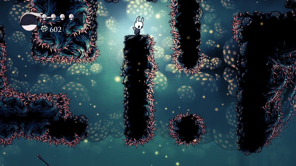 Die Plattform- und Kampfsequenzen in Hollow Knight sind zwar knifflig, aber nie unfair.
