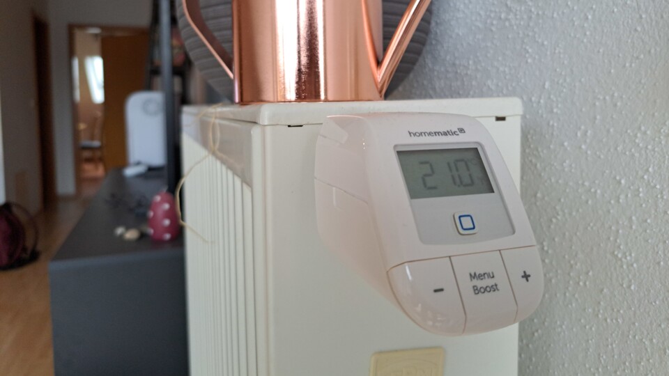 Das Basic-Thermostat von Homematic-IP in Aktion.