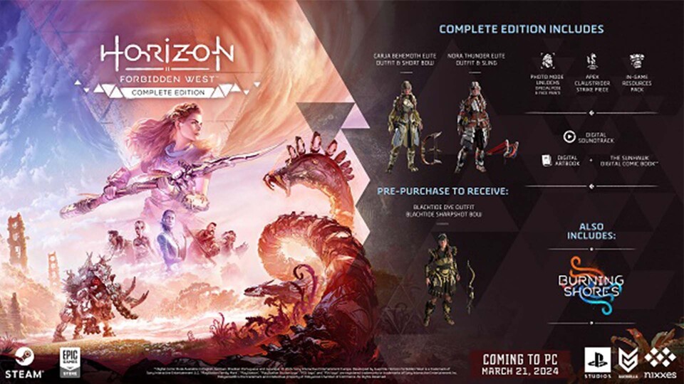 In der Complete-Edition ist außerdem der DLC Burning Shores enthalten.