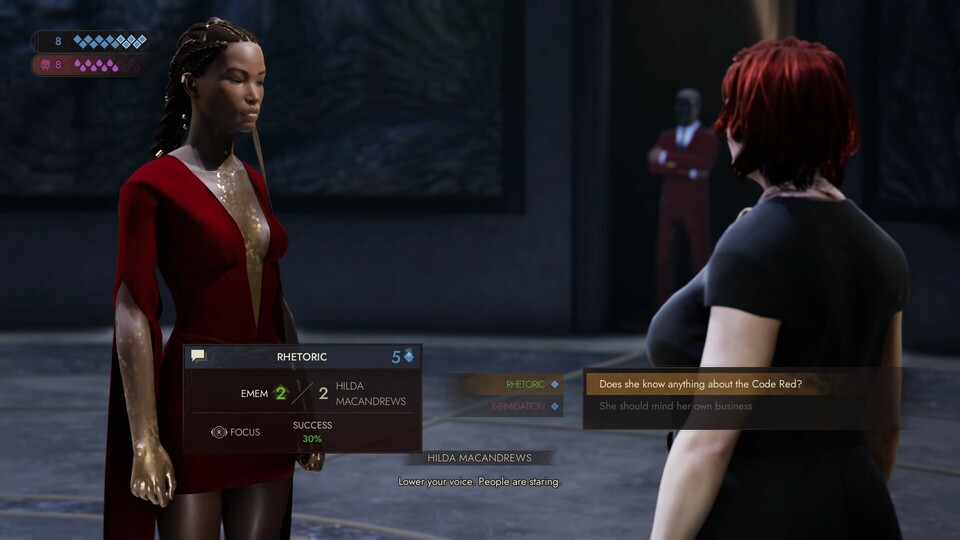 Auch in Vampire: The Masquerade – Swansong hängen viele Möglichkeiten von euren Fähigkeiten ab.