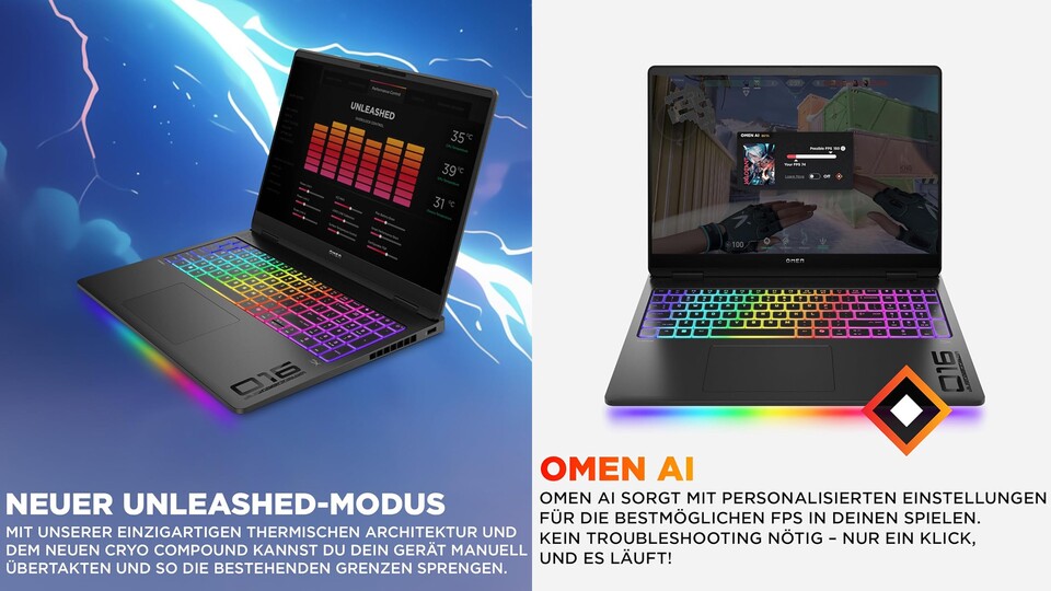 Mit dem HP OMEN MAX seid ihr auch unterwegs bestens für eure Gamingsessions gerüstet!