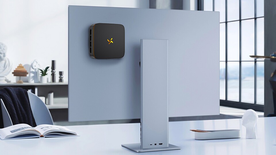 Okay, ein paar mehr Kabel auf diesem Bild werden sichtbar sein, dafür bleibt mehr Platz auf dem Schreibtisch.