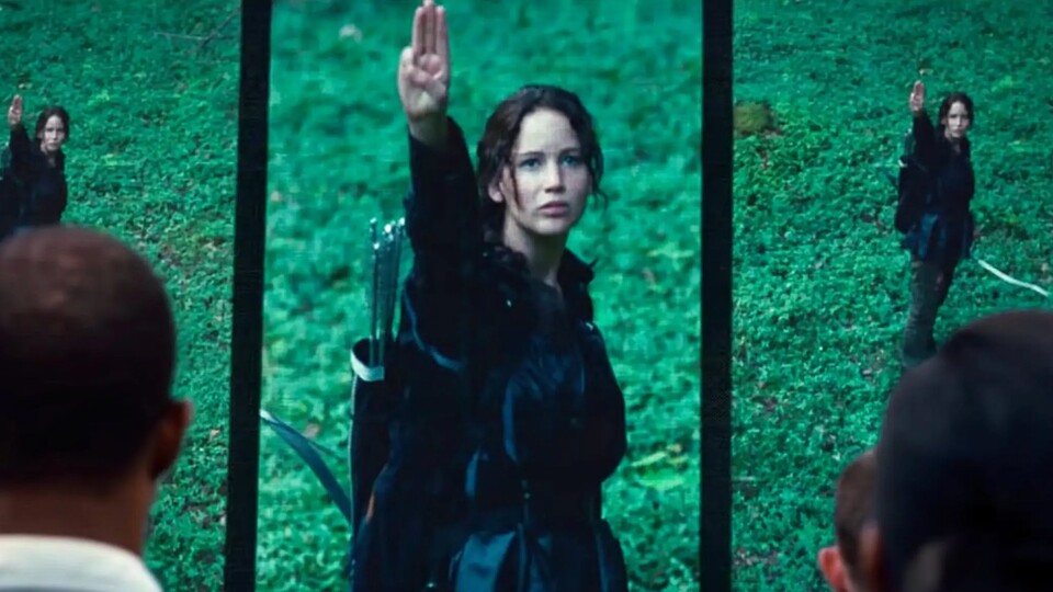 Im Stück hat sie aber den richtigen (linken) Arm hochgehalten. Bildquelle: Lionsgate